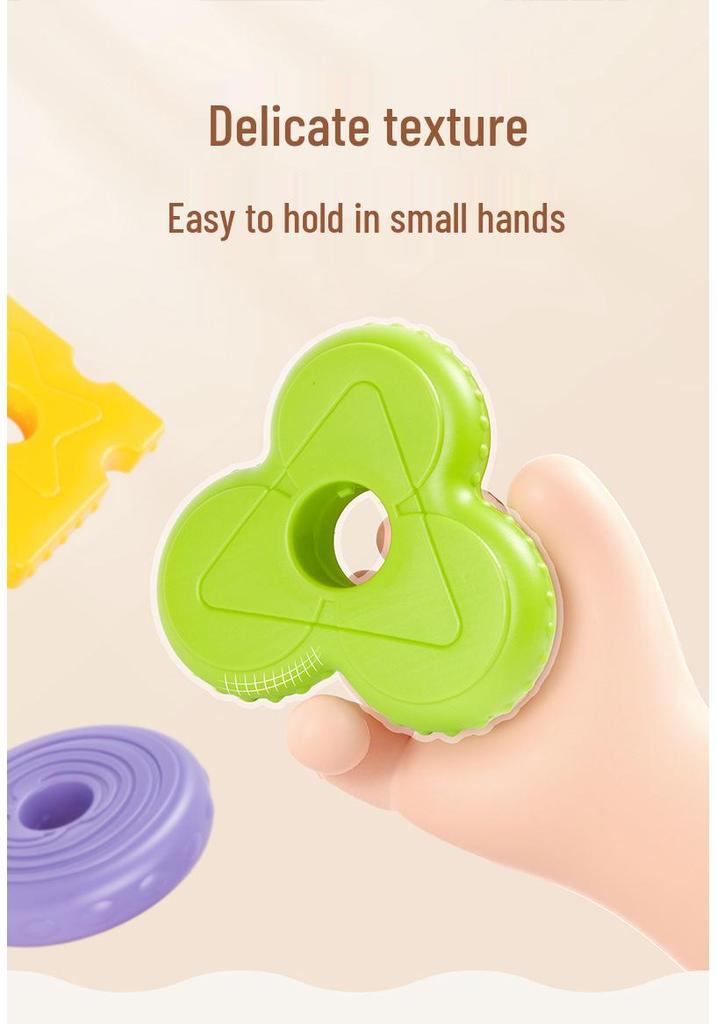 Rotating Hamburger Stacking Toy - Educational Early Learning Gift for Infants and Toddlers