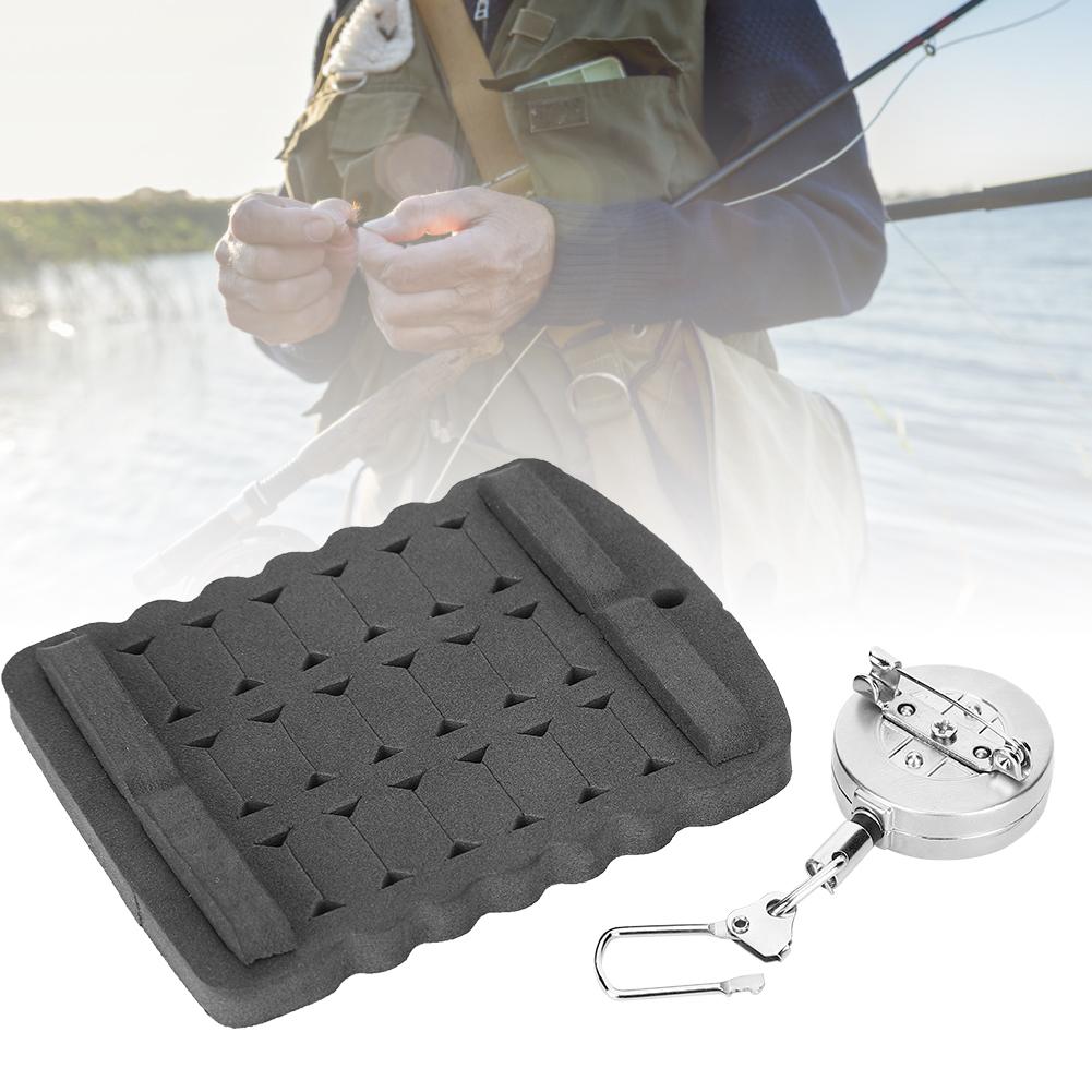 Fish Hook Storage Foam with Expansion Buckle Fly Fishing Bait Hanging Board Accessory