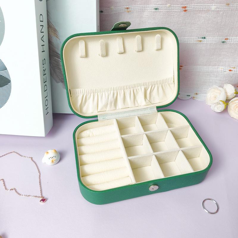 

Multi-functional Anti-Tangle Jewelry Storage Box with Partitions for Earrings, Necklaces, Rings, and More