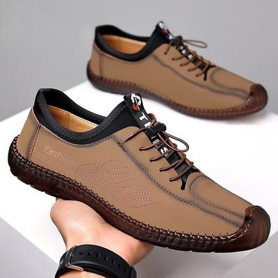 Men's Leather Shoes with Soft Soles and Breathable Spring and Autumn Men's Breathable Shoes with Soft Soles and Soft Soles