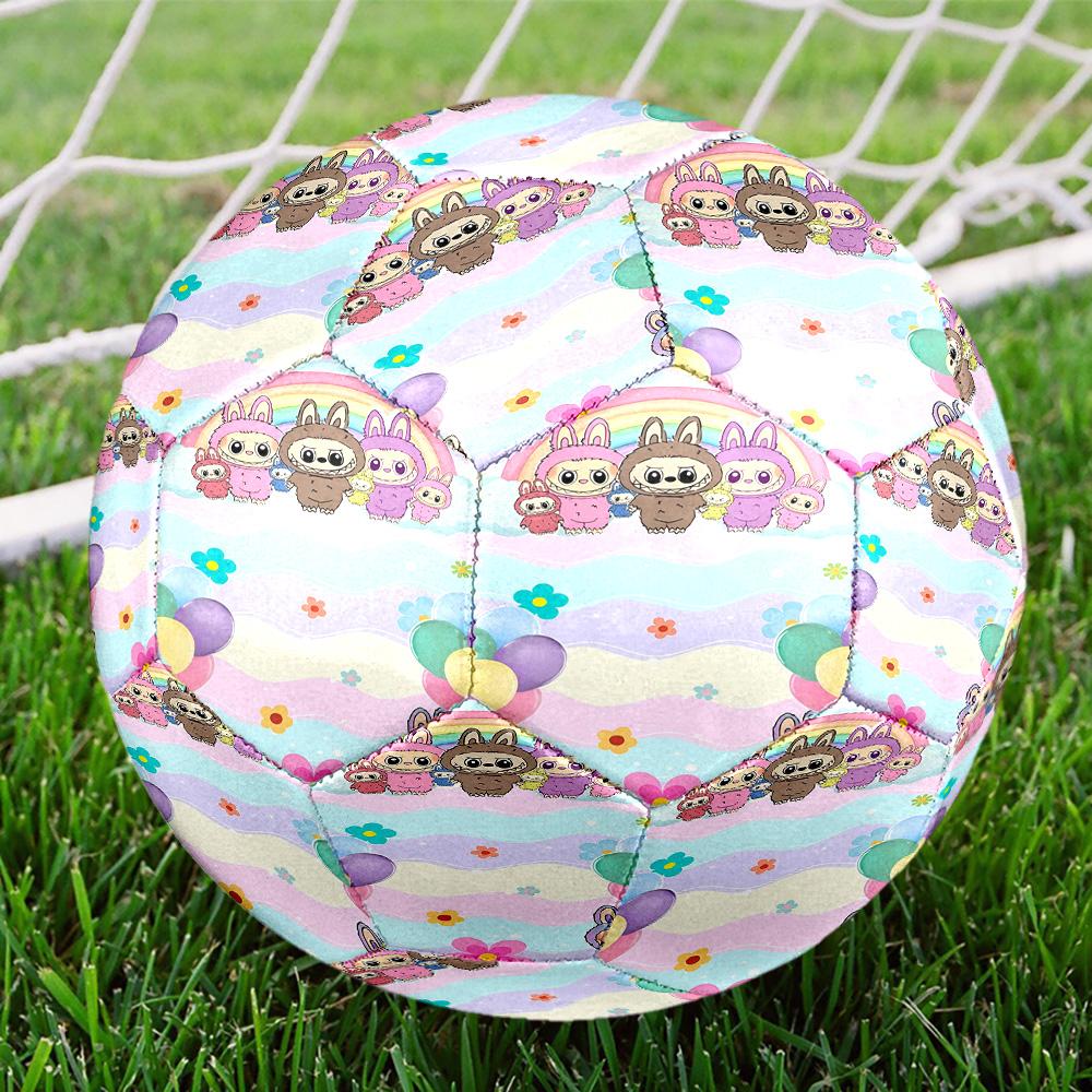 Labubu Print Size 5 Soccer Ball, Standard Match Football for Sports Game and Team Practice, Ideal Gift for Soccer Fans