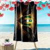 Serviette de plage imprimée ADO Den Haag, Grande serviette douce à séchage rapide pour la plage, le camping, la natation