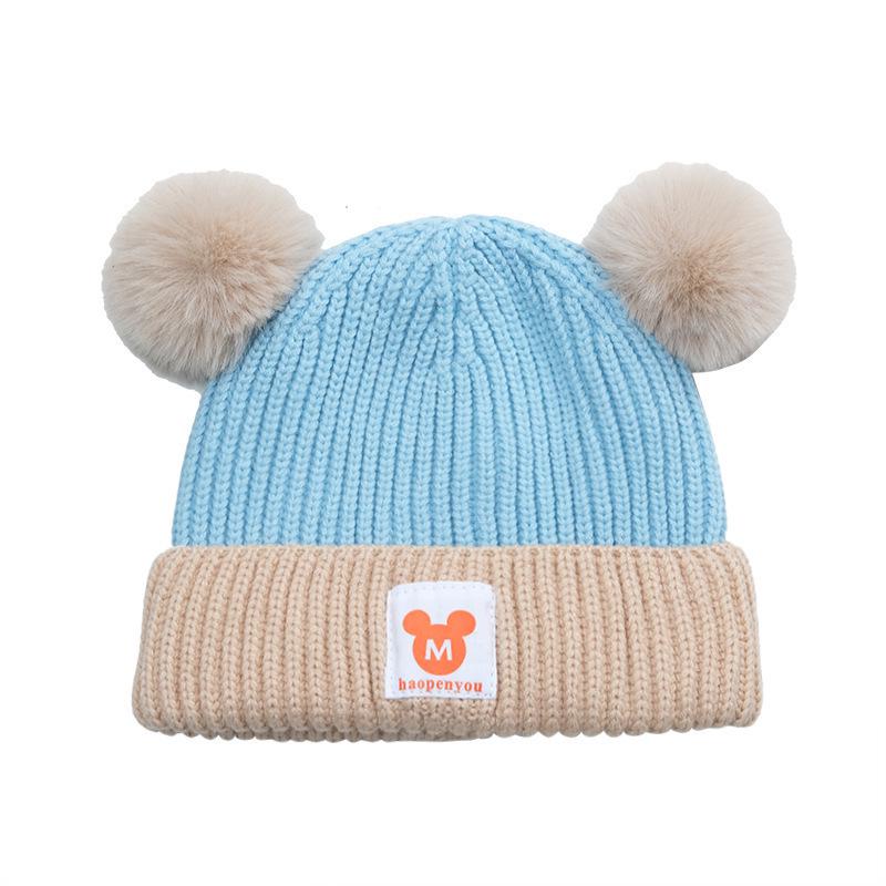 Newborn Autumn Winter Wool Knit Hat for Boys & Girls