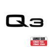 3D ABS Letters Emblem for Audi A3 A4 A5 A6 A7 A8 Q2 Q3 Q5 Q7 A4L A6L A8L Car Rear Trunk Badge Tail Logo Decoration Sticker Decal