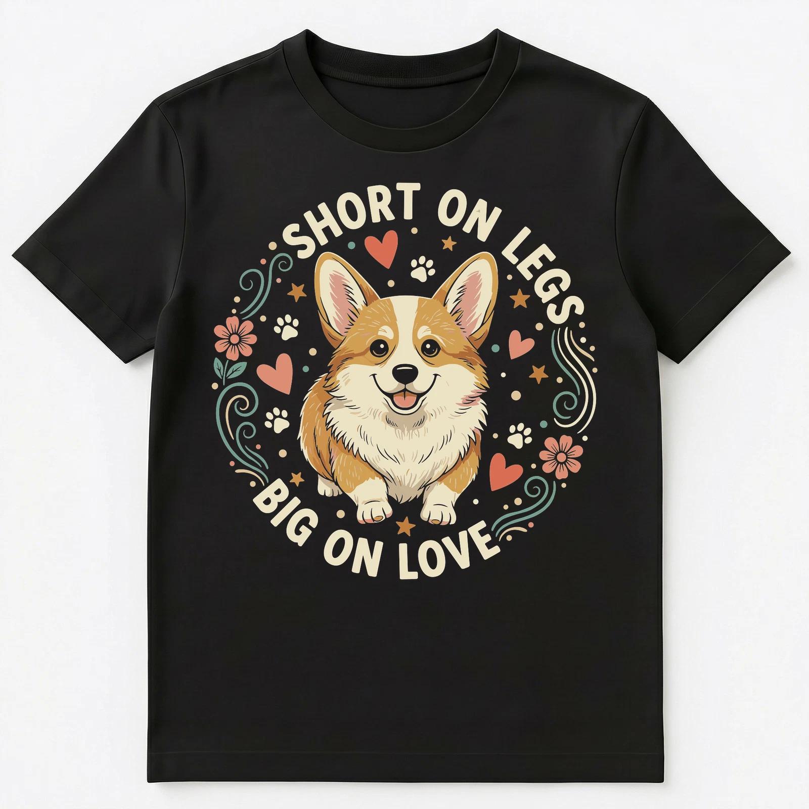 Cute Corgi Graphic With Motivational Slogan Unisex T-Shirt 4XL