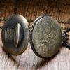 Antique Steampunk ACDC Hells Bell Quartz Pocket Watch Retro Necklace Pendant