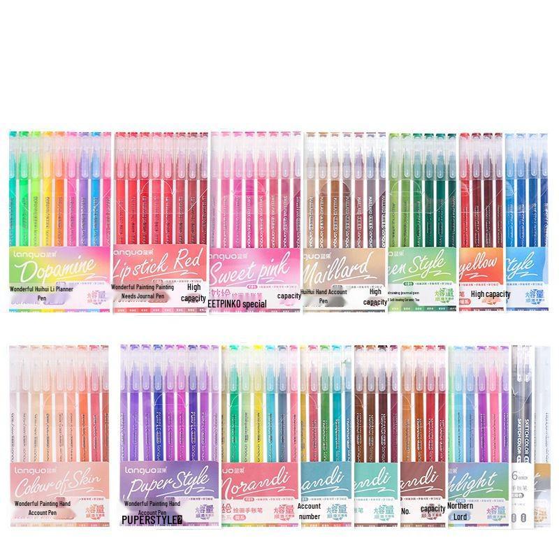 Blue Fruit Large Capacity Journal Pen Set - 234 Colors for Art, Doodling, Fluorescent, Neutral, Acrylic Markers