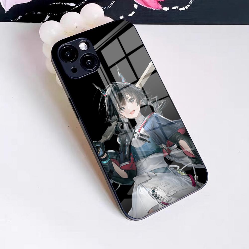 

Arknights Chen Qianyu Phone Case For IPhone 17 Pro Max 16 15 14 Pro Max 13 11 X Xs Xr 8 7Plus Glass Cover iPhone 13 Pro Max