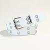 Punk Double-Breasted Heavy Metal Belt Jeans Decorative Belt Air Eye Belt