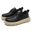 Mens Handcrafted Leather Casual Shoes for Spring and Autumn Comfortable Durable Stylish Walking Shoes