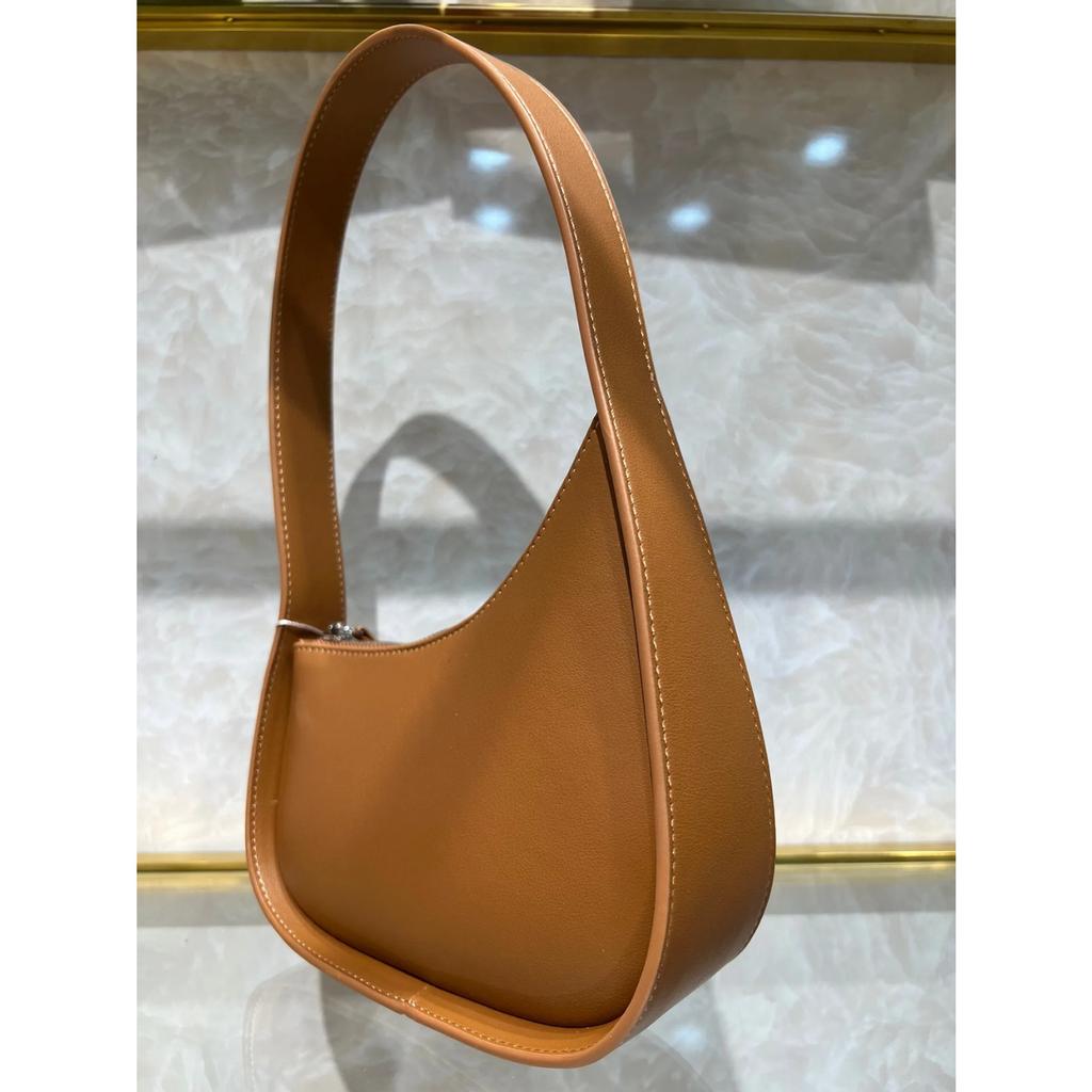 Minimalist Half-moon Leather Top Layer Women's Bag Niche Design High-quality Genuine Leather Shoulder Bag