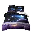 Space Star Bettwäsche-Set Dreiteilig 3D Digitaldruck Bettbezug