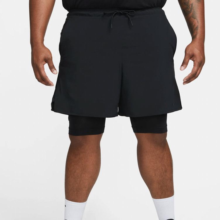 Nike Drawstring Straight-Leg Loose Casual Shorts Men Shorts Black DV9334-010