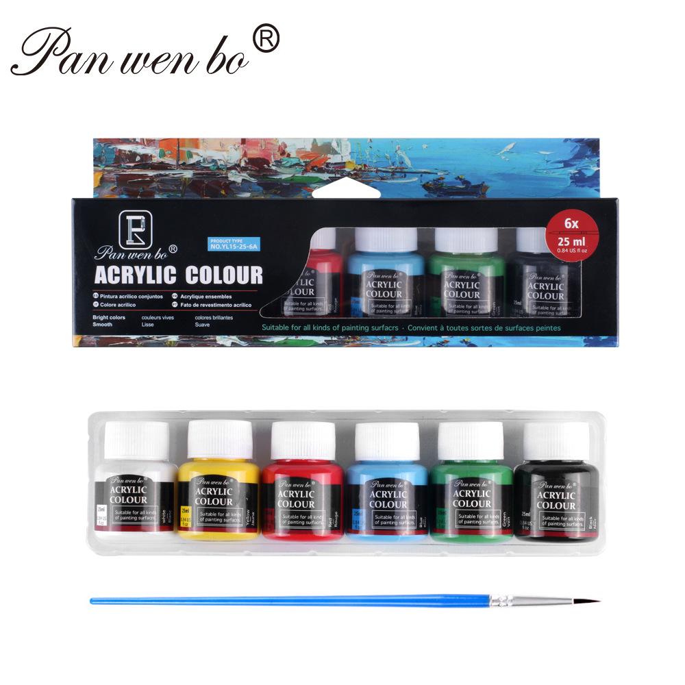 25ml Acrylic Paint Set for Textiles, Glass, and Watercolor Art Projects