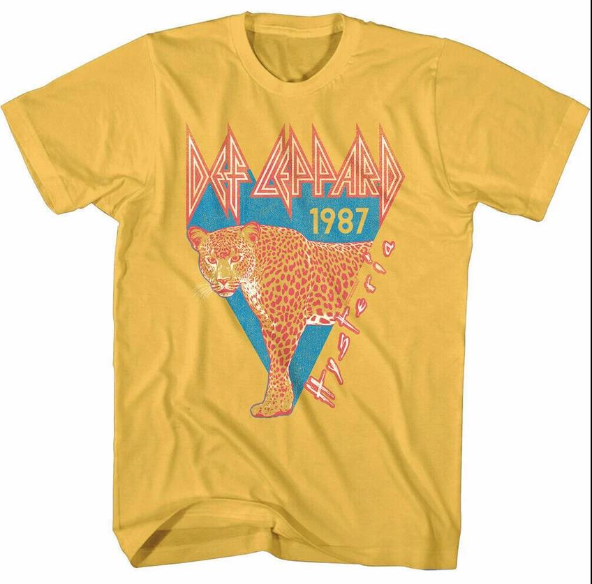 Def Leppard Hysteria 1987 Leopard Men’s T Shirt 4XL