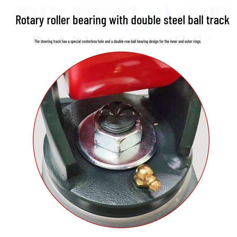 Heavy-Duty 8-inch Cast Iron PU Caster Wheel with Brake