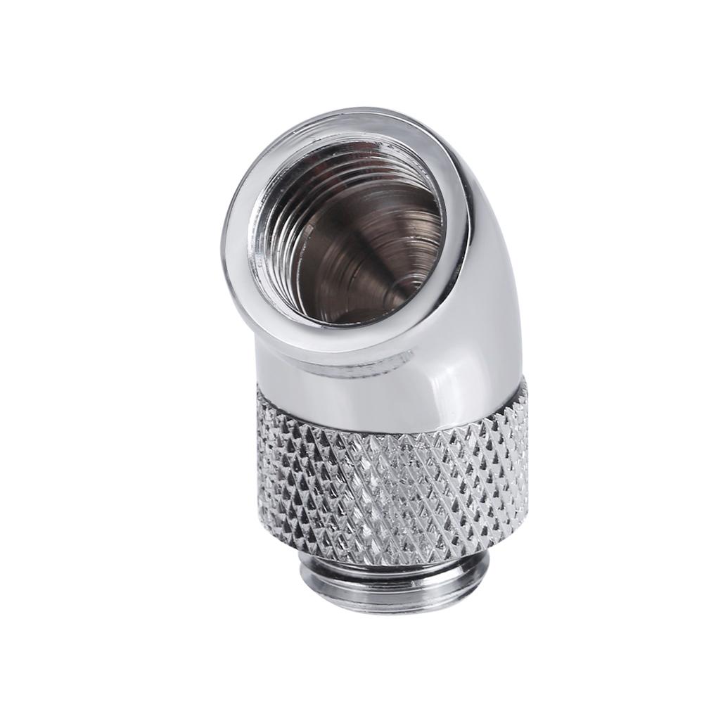 G1/4 Schraubgewinde 45 Grad Winkelstück Drehbar Messing Adapter Verbinder Fitting