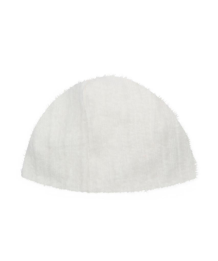 BAUF Button Fluffy Beanie [Ivory]