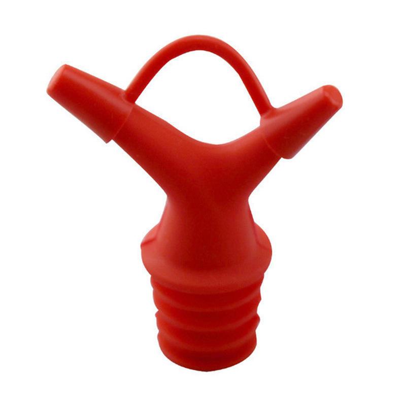 

Silicone Bottle Stopper, Wine Pourer with Cap, Oil Champagne Bottle, Wood Plug, Keep Wine Freash, Wedding Party