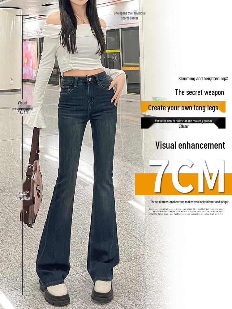 Women s Plus Size Cement Grey High-Waisted Micro-Flare Jeans XL