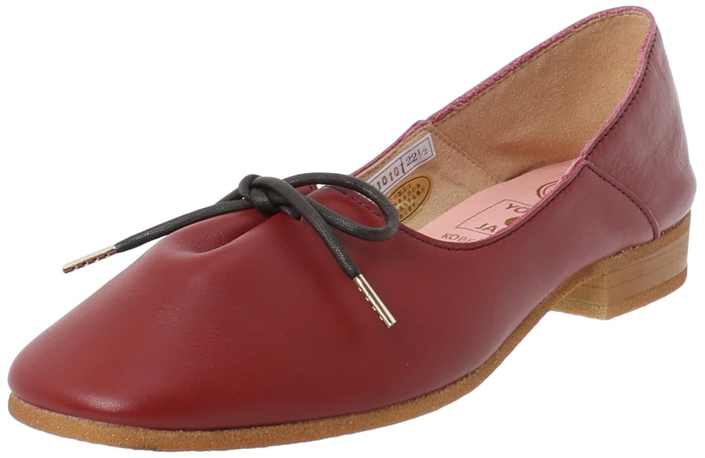 

Yosuke Women s Ballet Flats, 5510107, Red Brown, Size 23.5 cm