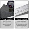 Feeler Gage Taper Gage 1-15mm Taper Gage 1-15mm Stainless Steel Gap Welding Feeler Hole Measure Tool with Storage Box Taper Gage