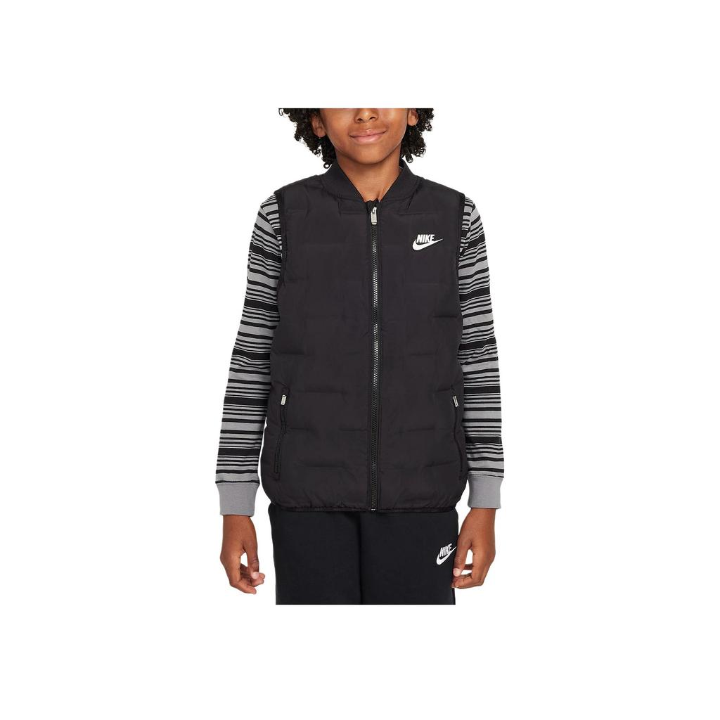 Nike Down Vest Comfortable Casual Versatile Kids Vests Black HQ7178-010