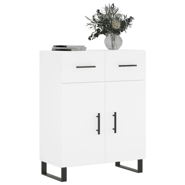 VidaXL Buffet blanc 69,5x34x90 cm bois d'ingénierie 828004