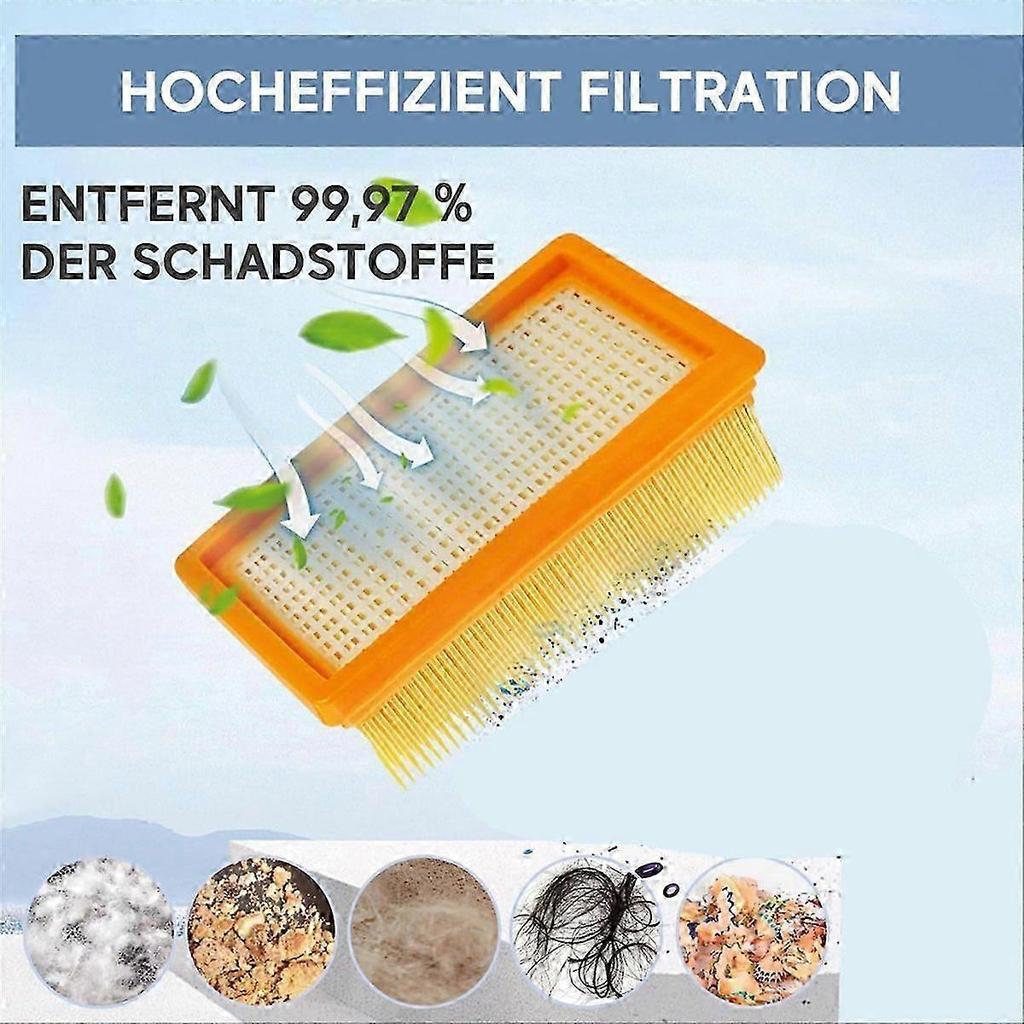 10 KFI 487 Vacuum Cleaner Bags with 2 KFI 4410 Filters for Karcher WD4 WD5 WD6 WD5P WD6P MV4 2.863-0