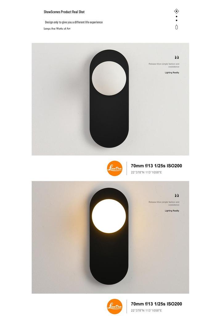 Modern American Wall Lamp for Bedroom, Living Room, or Hallway