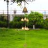 Dragon Phoenix Lucky Wind Chimes Multifunction Copper Alloy Bell Fengshui Bell Pendant for Door Window Wall Tree Decoration
