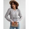 New sweater pullover solid color European and American temperament commuter crew neck yarn knitted sweater women