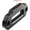 Ucreative Aluminum Hawse Fairlead For ATV 2000-3500 LBs Winch 4 7/8" (124Mm) Mount Glossy (Black)
