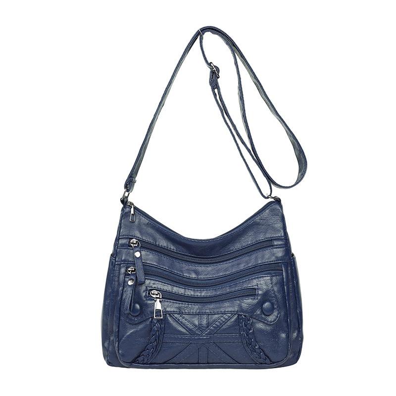 New messenger bag mother bag women's casual simple fashion multi-compartment soft leather shoulder bag
