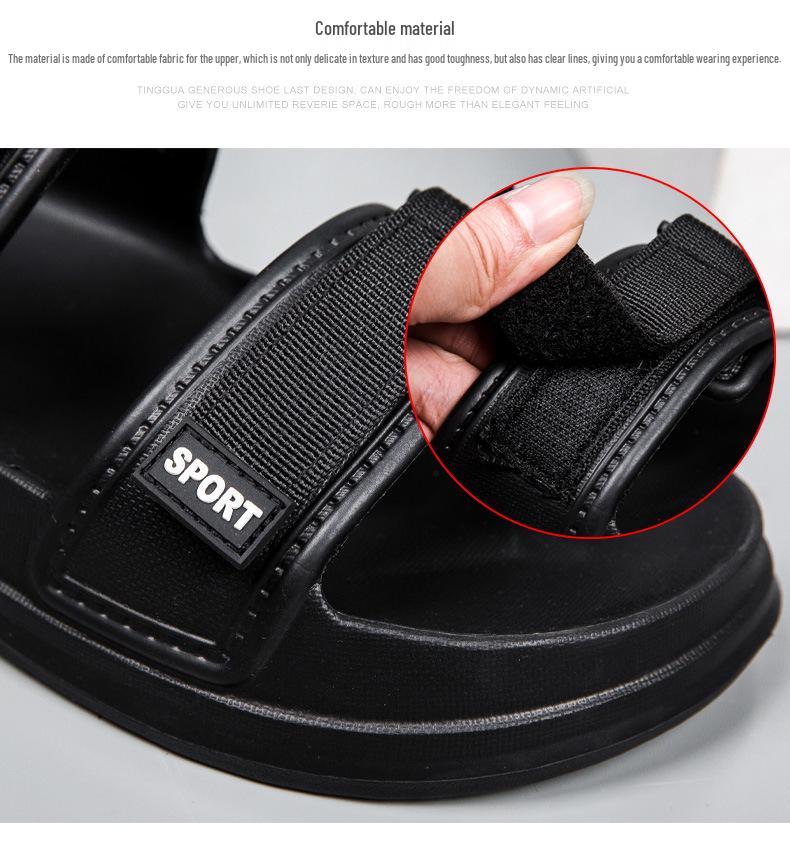 Men's Soft Sole Summer Sandals: Trendy Roman Style Beach Shoes for Parent-Child