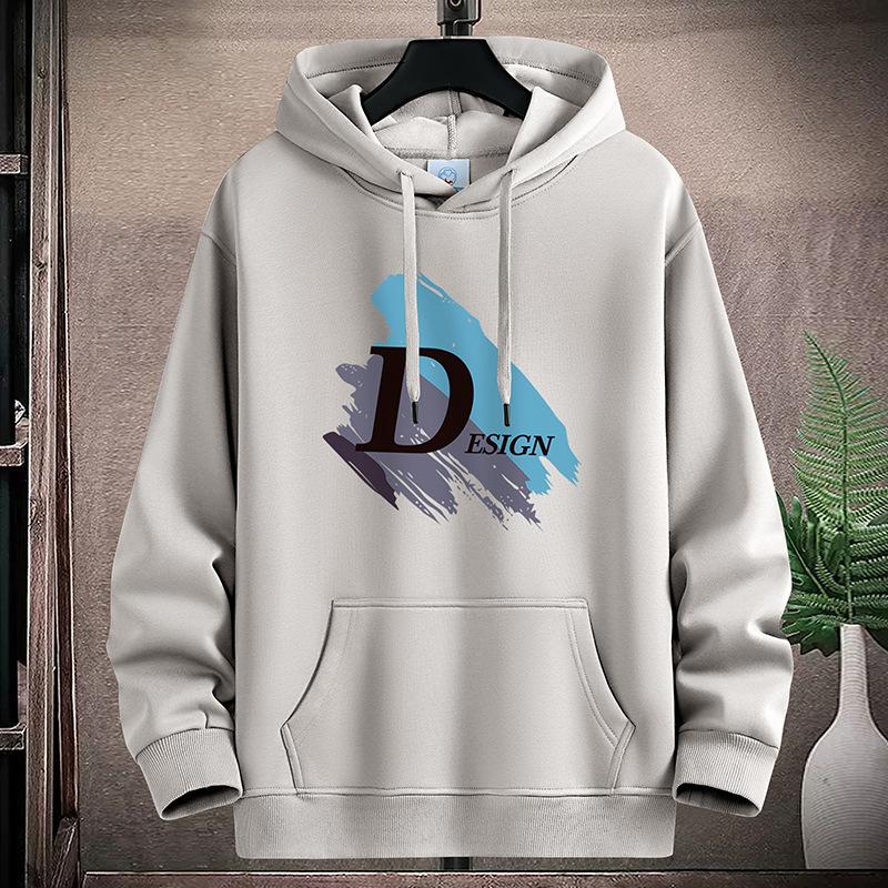 Design Pattern Hooded Hoodie for Men and Boys Large Size Long Sleeve Sportshirt Pullover