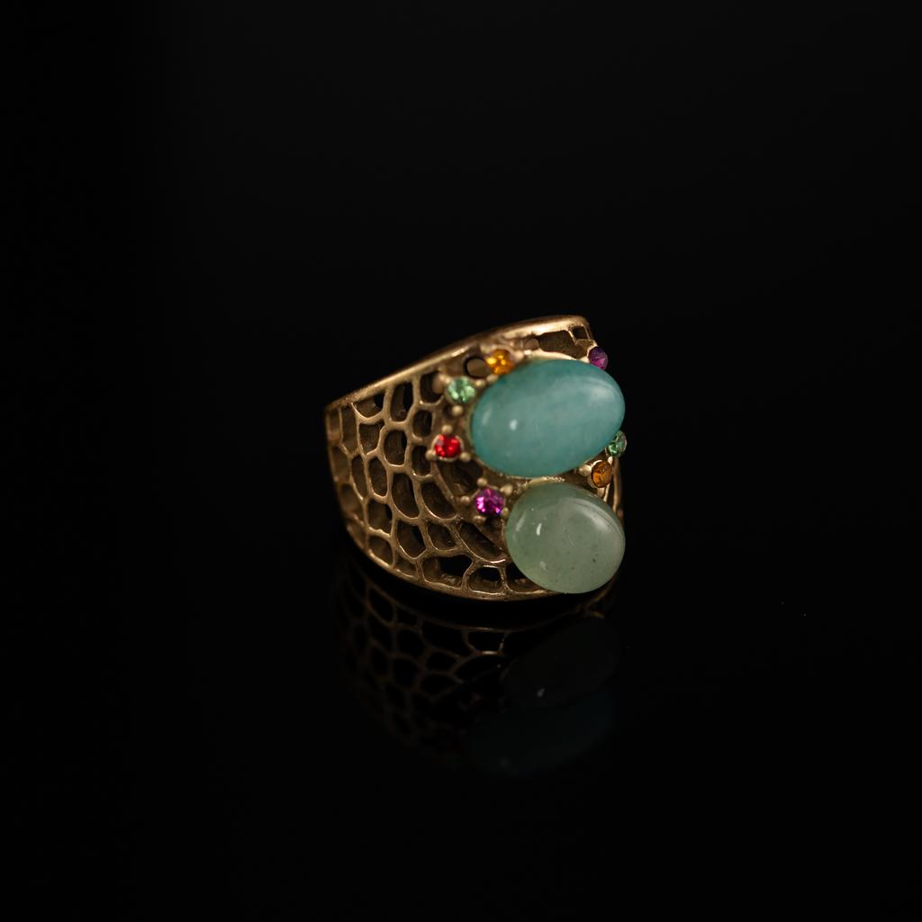 Medieval Copper Alloy Ring, Retro Court Style, High Sense Female Designer Temperament, New Ring