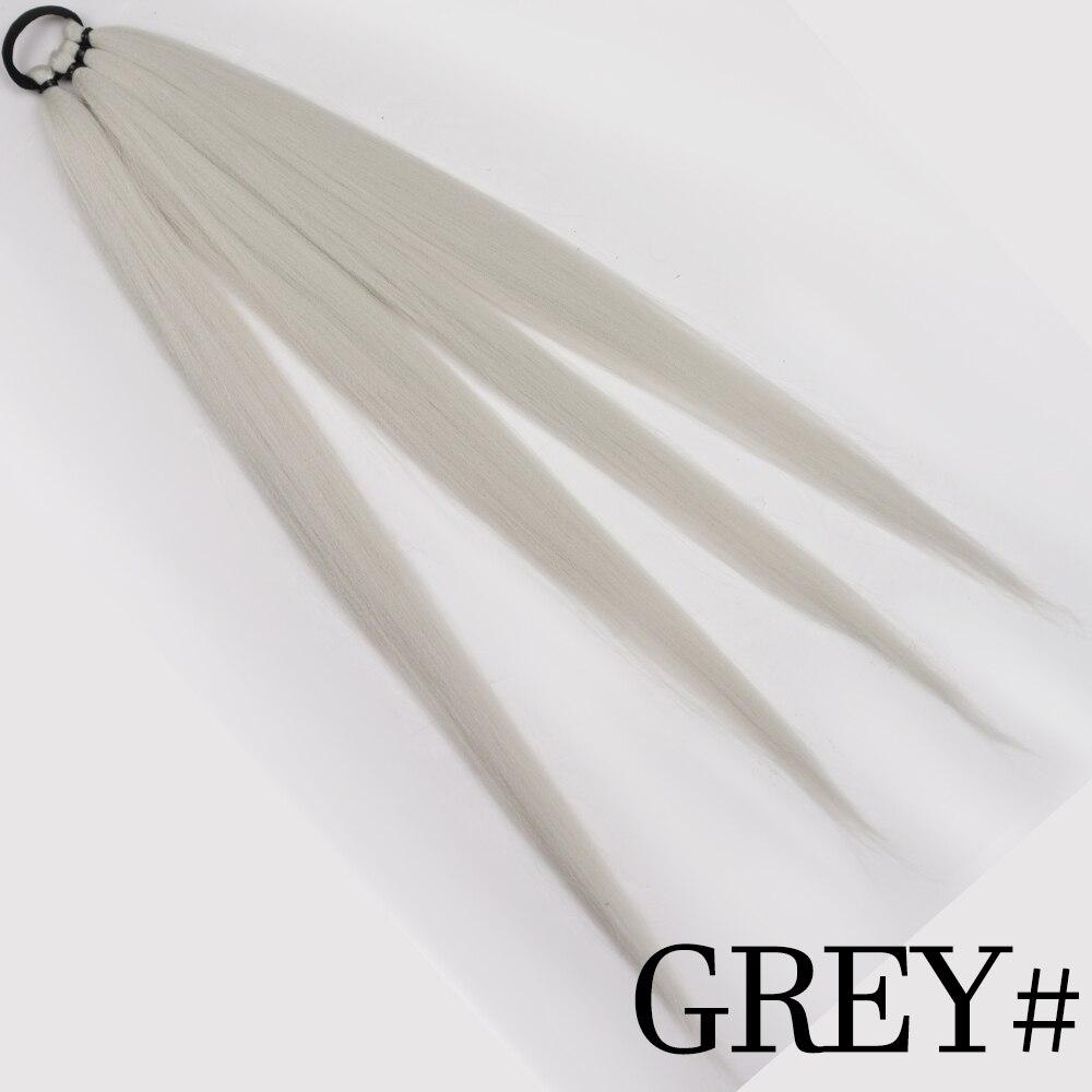 

MISS WIG Синтетические боксерские конские хвосты, черные, темно-коричневые, серые, конские хвосты, боксерские косички для женщин