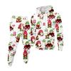 Men's Printed Hooded Sweatshirt And Sweatpants Casual Sports Suit