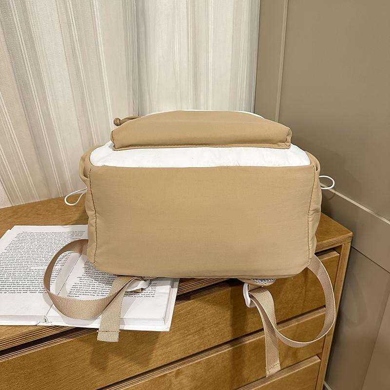 Letter Printed Backpack Women's Lightweight Schoolbag for Primary School Students Large Capacity Campus Backpack