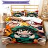3pcs My Hero Academia Bedding Set Duvet Cover Closure Includes 1 Duvet Cover & 2 Pillowcases, Soft and Comfortable for All Seasons.