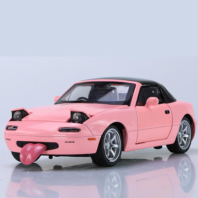 

Симулятор автомобиля MX5 Масштаб 1/32 Детская сплавная инерционная игрушка со звуком и светом E-commerce 1:32 MX5 White