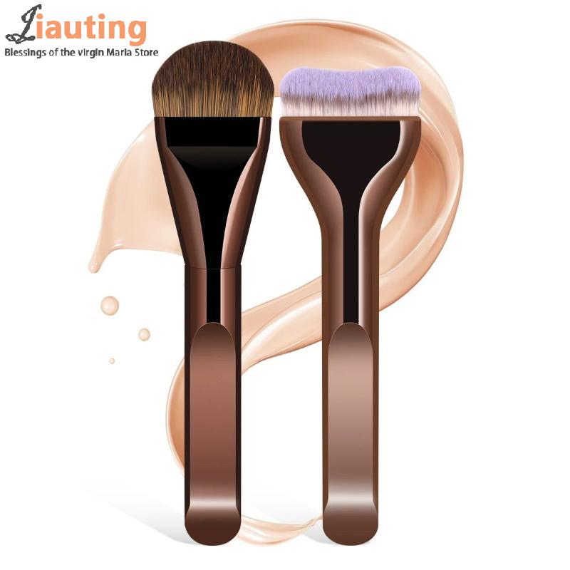 1/2PCS Ultra Thin Foundation Brush Synthetic Bristles Precision Application For Liquid Cream Streak-free All Skin Types Tools