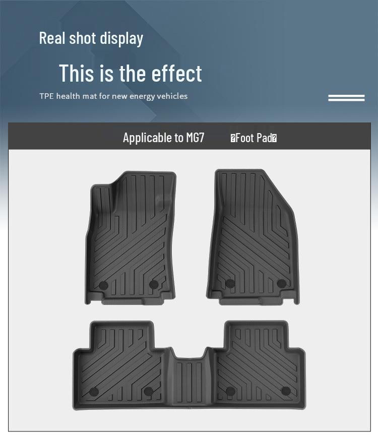MG7 2023 Umweltfreundliches Auto TPE Sitzmatten & Kofferraum Dekorteppich