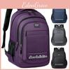 Student Large Capacity Travel Backpack With Letter Embossing Design Teens For