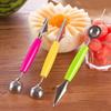 Stainless Steel Fruit Digger Cut Watermelon Artifact Ball Ice Cream Round Spoon Carving Knife Kitchen Convenience Small Tools