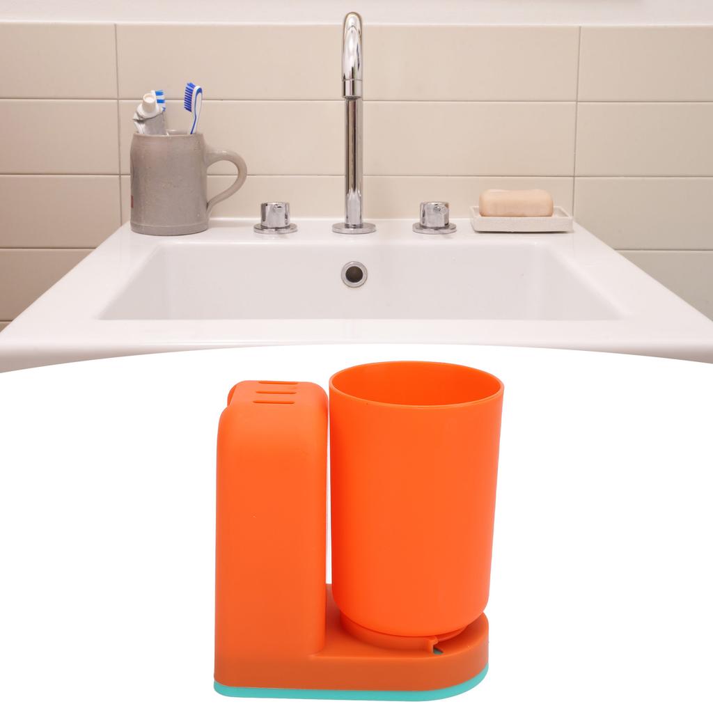 Toothbrush Cup Holder Multipurpose Modern Simple Design Space Saving Wall Mounted Toothbrush Holder with Cup