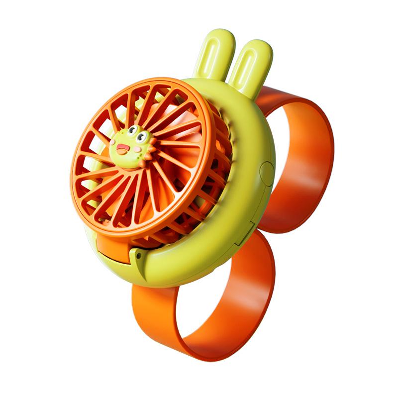 2026 USB Charging Cartoon Watch Handheld Mini Fan for Kids