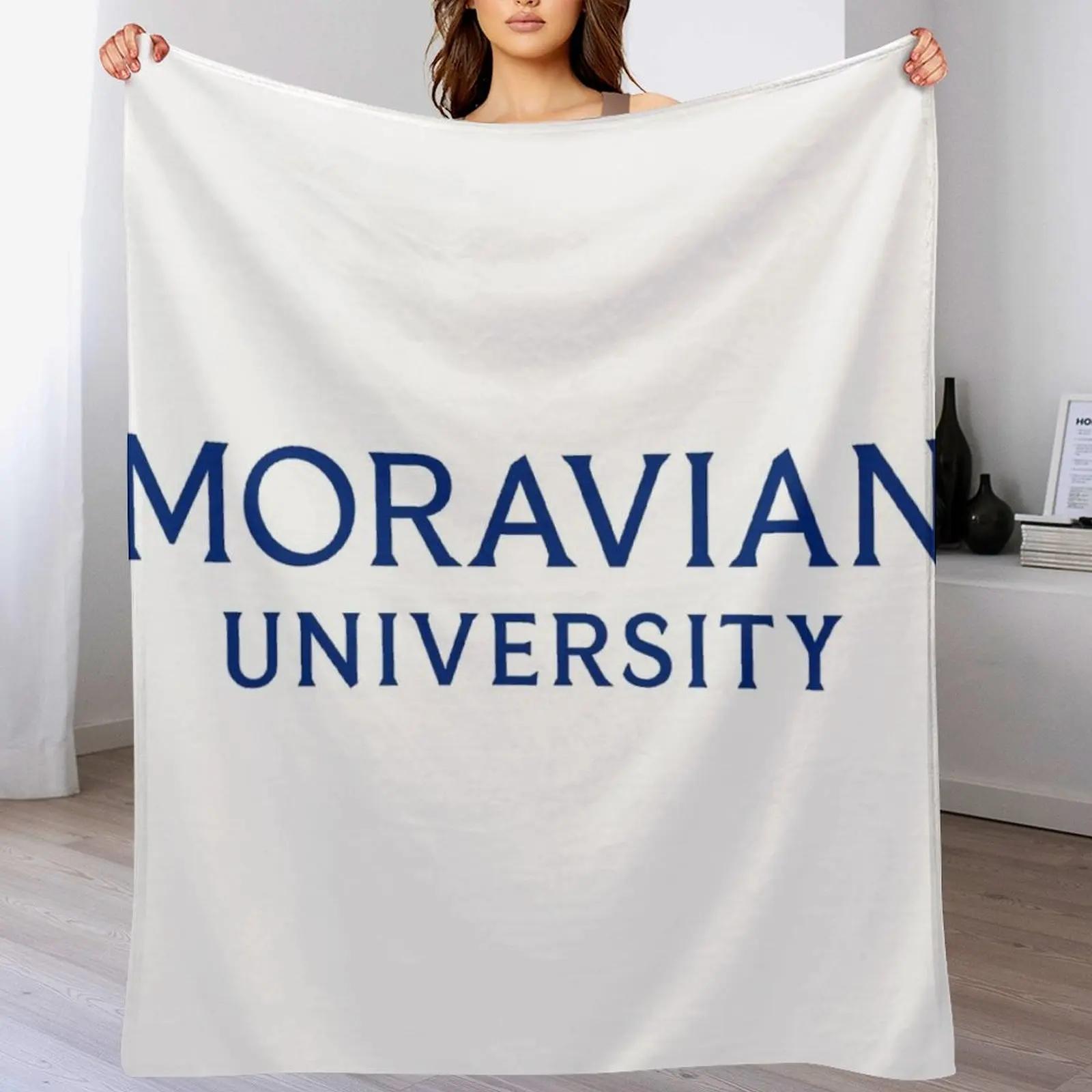 The Moravian University Throw Blanket Lightweight Cozy Blanket for Bed Sofa Size: 75*100cm, Weight: 230 GSM