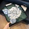 New silk scarf women's fashion versatile high-end small square scarf Korean version neck protection scarf spring and autumn retro scarf binding bag